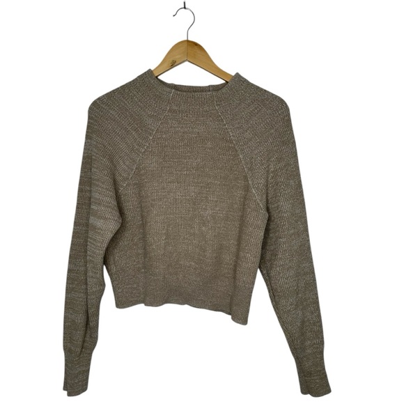 Free People Too Good Heathered Beige Knit Sweater - Picture 2 of 11